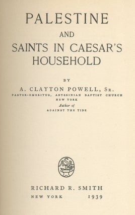 Palestine and Saints in Caesar's Household