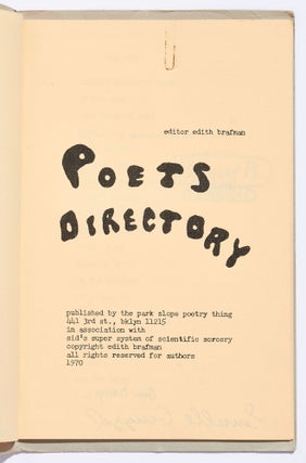 Poets Directory. No. 1 & 2