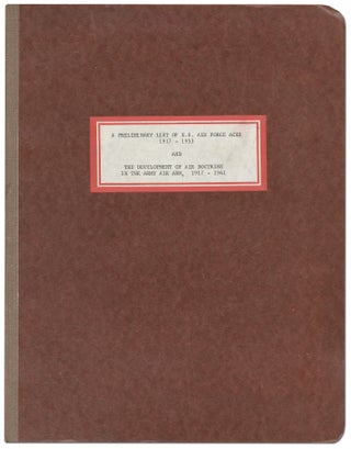 Item #420297 A Preliminary List of U.S. Air Force Aces 1917-1953: USAF Historical Study No. 73,...