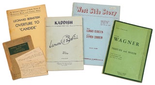 Item #420559 Five Music Scores from the Library of Jack Gottlieb. Leonard BERNSTEIN, Aaron Copland