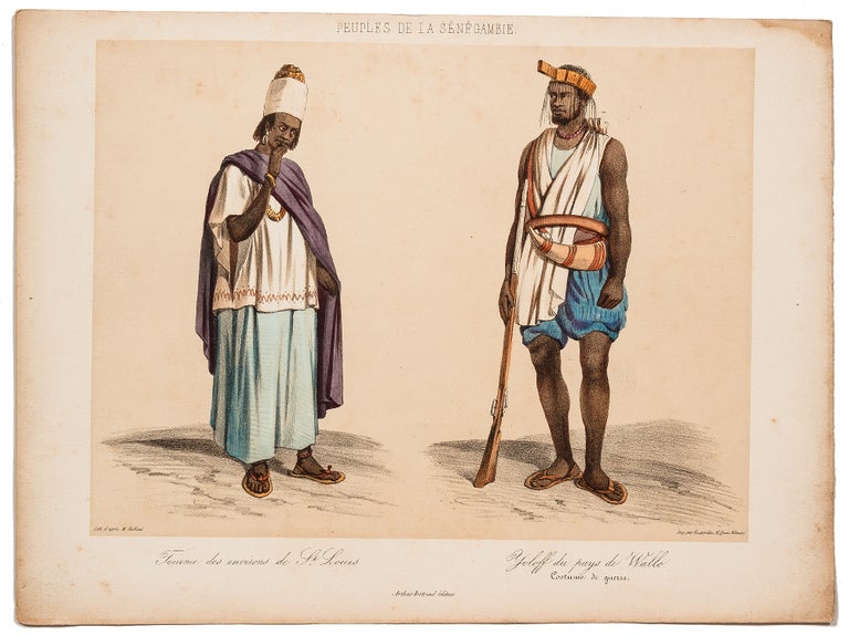 Item #420636 A Collection of 22 Hand-Colored Illustrations on 11 Lithographic Plates from Raffenel’s *Voyage dans l'Afrique occidentale comprenant l'exploration du Sénégal* [Travels in West Africa, Including the Exploration of Senegal, 1843 and 1844.]. Anne RAFFENEL.