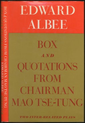 Item #421011 Box and Quotations from Chairman Mao Tse-Tung: Two Inter-Related Plays. Edward ALBEE