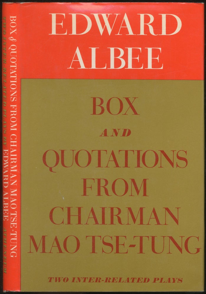 Item #421011 Box and Quotations from Chairman Mao Tse-Tung: Two Inter-Related Plays. Edward ALBEE.