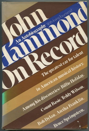 Item #421082 John Hammond On Record: An Autobiography. John HAMMOND, Irving Townsend