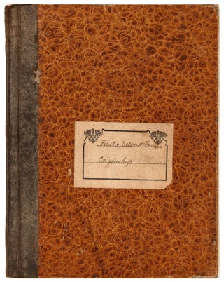 Item #421477 [Journal]: Woman's Teachers Daily Log Book and Journal with Letters from her...