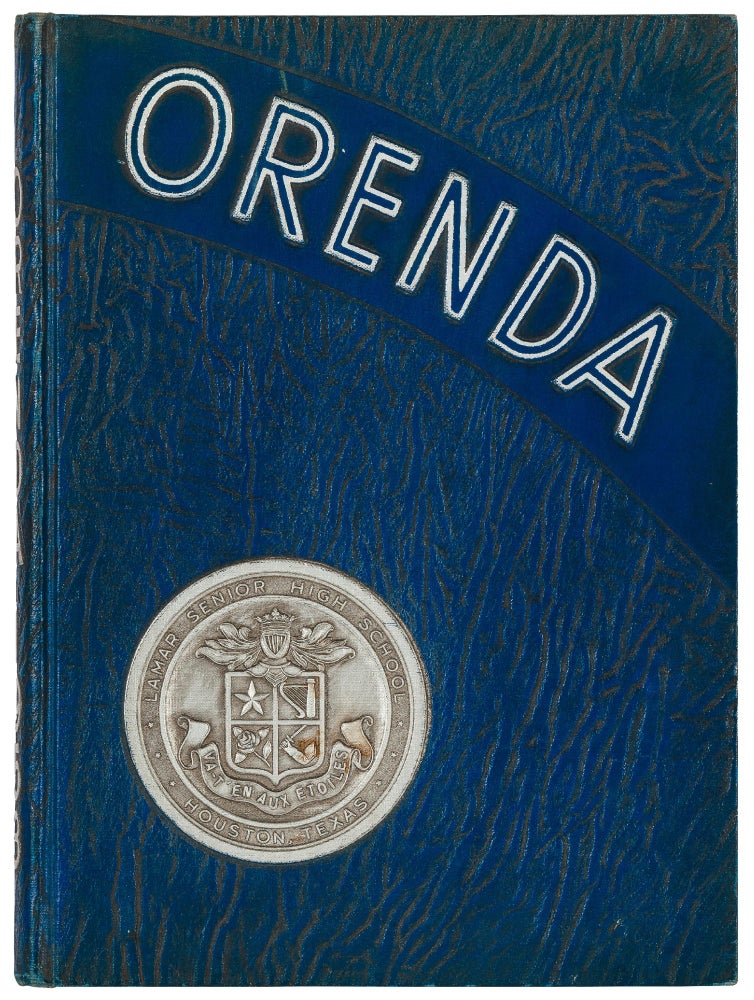 Item #421511 [Yearbook]: Orenda - Lamar Senior High School. James Lee BURKE, Paula Prentiss.