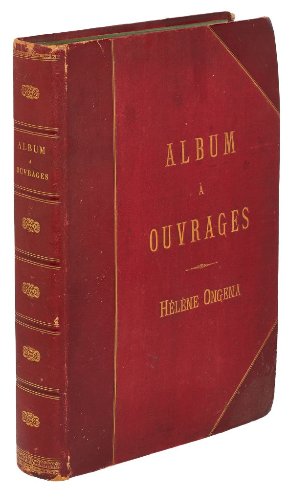 Item #421606 Album à Ouvrages [A Fine Crochet Lace Sample Portfolio, circa 1880]. Hélène ONGENA.