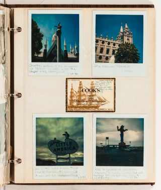 [Photo Album]: Young Couples Travel Polaroid Photo Album Album to the Mid-West During the 1980s