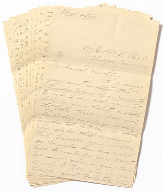 Autograph Letter Signed by Lenette Wilson, in which she discusses meeting with Jane Addams at Hull House in Chicago, January 10, 1893