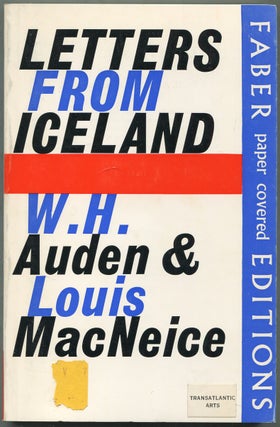 Item #422390 Letters From Iceland. W. H. AUDEN, Louis MacNeice