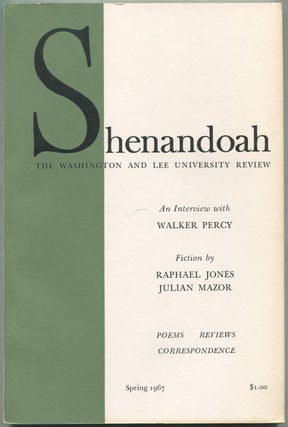 Item #422516 Shenandoah: The Washington and Lee University Review – Volume XVIII, Spring, 1967,...