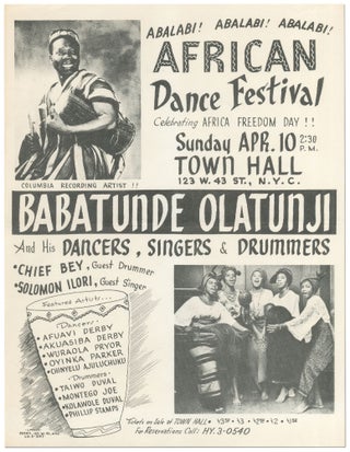 Item #422679 [Flyer]: Abalabi! Abalabi! Abalabi! African Dance Festival Celebrating Africa...