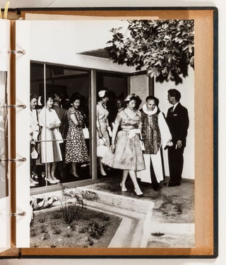 Photo album documenting the June, 1960 visit of the Princesses of Sweden, Denmark, and Norway to Southern California, on the occasion of SAS starting service between New York and Los Angeles