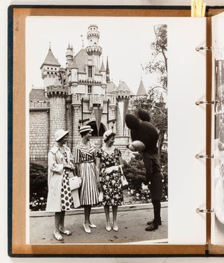 Photo album documenting the June, 1960 visit of the Princesses of Sweden, Denmark, and Norway to Southern California, on the occasion of SAS starting service between New York and Los Angeles