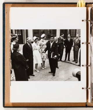 Photo album documenting the June, 1960 visit of the Princesses of Sweden, Denmark, and Norway to Southern California, on the occasion of SAS starting service between New York and Los Angeles