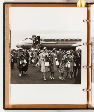 Photo album documenting the June, 1960 visit of the Princesses of Sweden, Denmark, and Norway to Southern California, on the occasion of SAS starting service between New York and Los Angeles