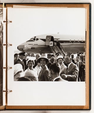 Photo album documenting the June, 1960 visit of the Princesses of Sweden, Denmark, and Norway to Southern California, on the occasion of SAS starting service between New York and Los Angeles
