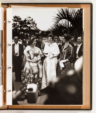 Photo album documenting the June, 1960 visit of the Princesses of Sweden, Denmark, and Norway to Southern California, on the occasion of SAS starting service between New York and Los Angeles