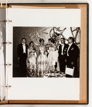 Photo album documenting the June, 1960 visit of the Princesses of Sweden, Denmark, and Norway to Southern California, on the occasion of SAS starting service between New York and Los Angeles