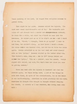 (Archive): Typed Journal Entries from a Chief Radio Officer Onboard the SS Jean Lafitte during the start of World War II