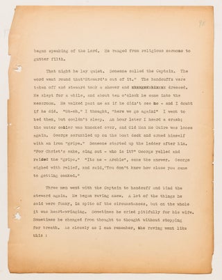 (Archive): Typed Journal Entries from a Chief Radio Officer Onboard the SS Jean Lafitte during the start of World War II
