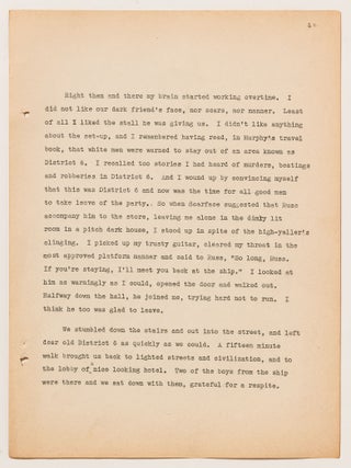 (Archive): Typed Journal Entries from a Chief Radio Officer Onboard the SS Jean Lafitte during the start of World War II