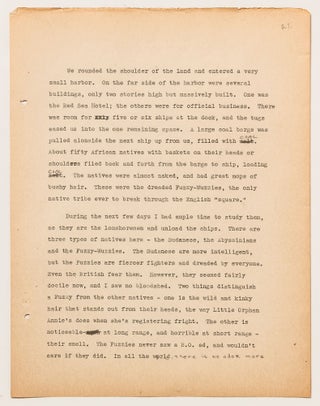 (Archive): Typed Journal Entries from a Chief Radio Officer Onboard the SS Jean Lafitte during the start of World War II