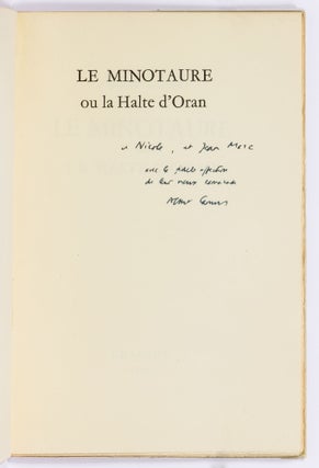 Le Minotaure ou La Halte d'Oran
