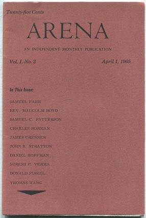 Item #423036 Arena: An Independent Monthly Publication: April 1, 1965, Vol. I, No. 2. Samuel...