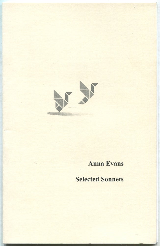Item #423192 Selected Sonnets. Anna EVANS.