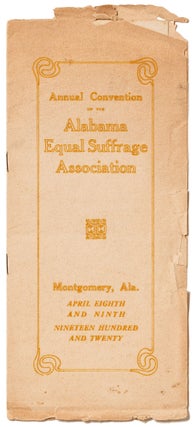 Item #423236 [Program]: Annual Convention of the Alabama Equal Suffrage Association