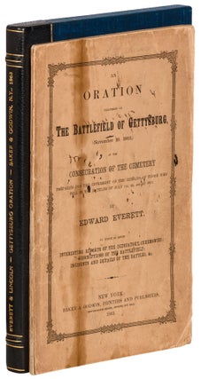 Item #423266 An Oration delivered on The Battlefield of Gettysburg, (November 19, 1863,) at the...