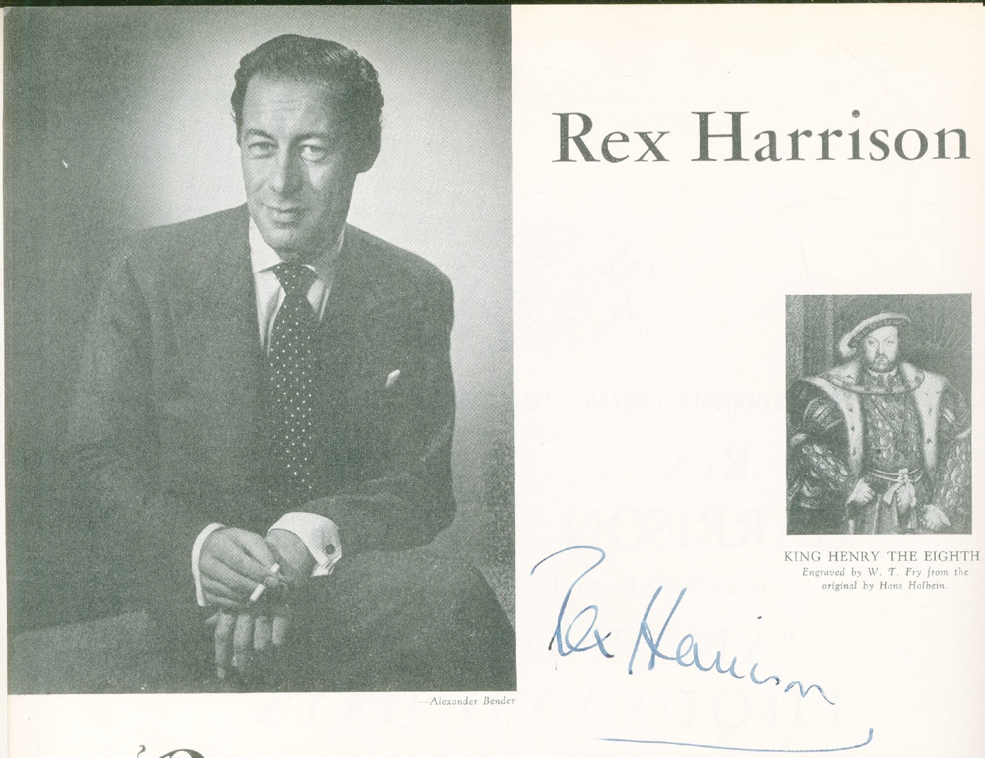 Program : Anne of a Thousand Days | Rex HARRISON, Maxwell ANDERSON