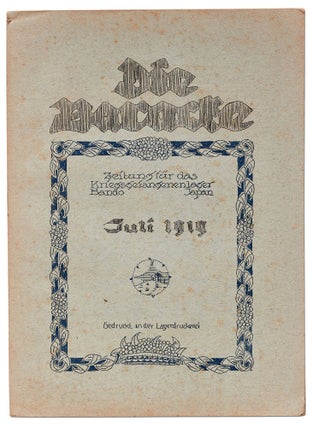A Collection of Extraordinary Material Printed by German Prisoners at the Bando POW Camp in Japan during World War I, consisting of: 1. Kriegsgefangenenlager Bando Adressbuch (a camp directory); 2. Drei Märchen (a children’s book); 3. Die Baracke (six monthly newspaper issues)