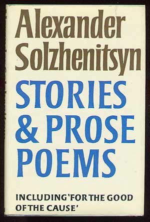 Item #42358 Stories & Prose Poems. Alexander SOLZHENITSYN.