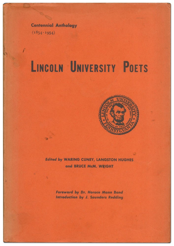 Item #424206 Lincoln University Poets. Langston HUGHES, Bruce McM. Wright, Waring Cuney.