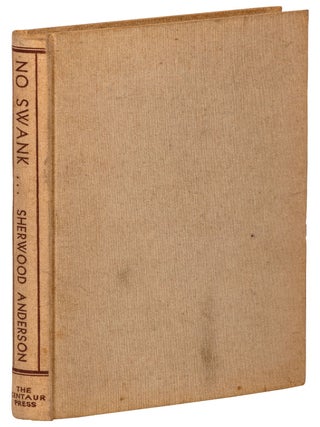 Item #424321 No Swank. Sherwood ANDERSON
