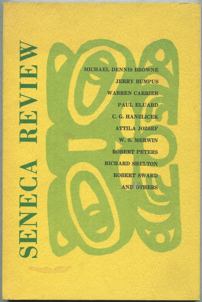 Item #424524 The Seneca Review – Volume III, No. 1 May 1972. James CRENNER, Ira Sadoff.