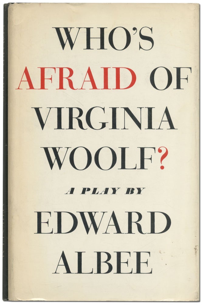 Item #424652 Who's Afraid of Virginia Woolf? Edward ALBEE.