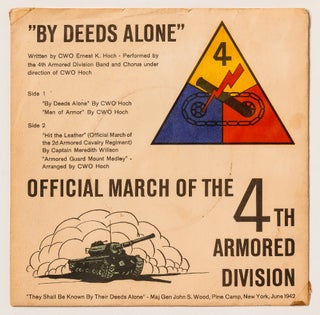 Item #424715 [Vinyl Record]: "By Deeds Alone" - 4th Armored Division and Pamphlet