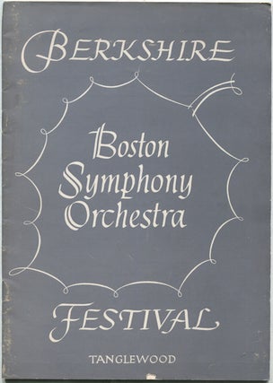 Item #424913 [Program] Berkshire Festival: Boston Symphony Orchestra, Tanglewood, Season: 1955