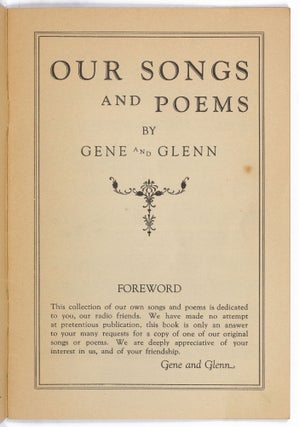 Our Songs and Poems