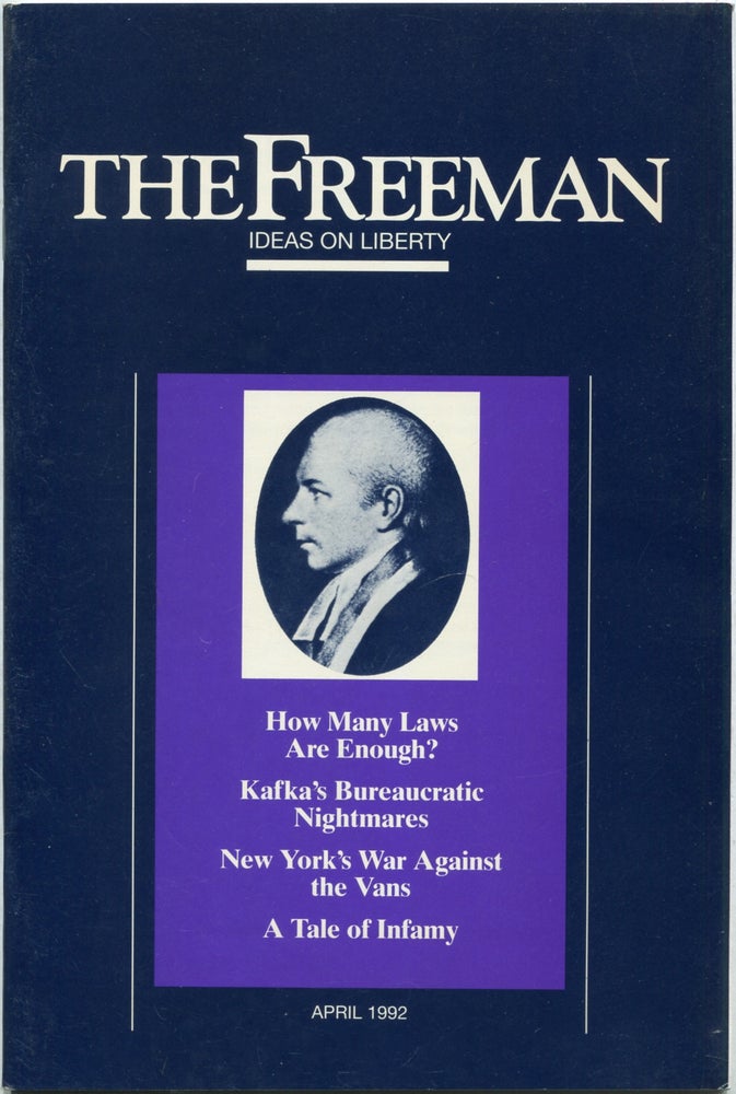 Item #425057 The Freeman: Ideas on Liberty: April 1992, Volume 42, Number 4