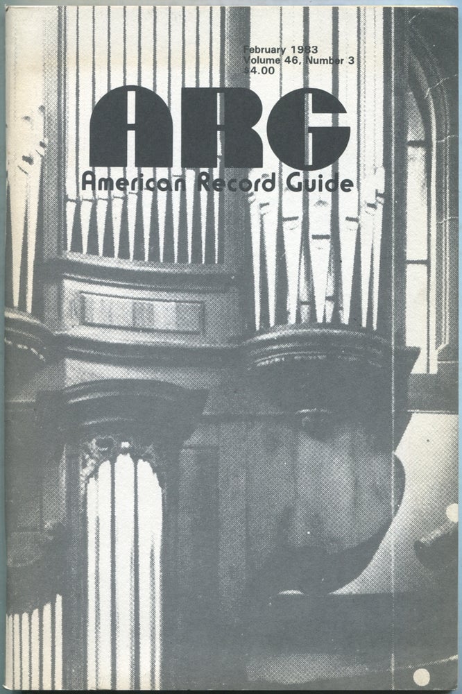 Item #425076 ARG: American Record Guide: February 1983, Volume 46, Number 3. John CRONIN.
