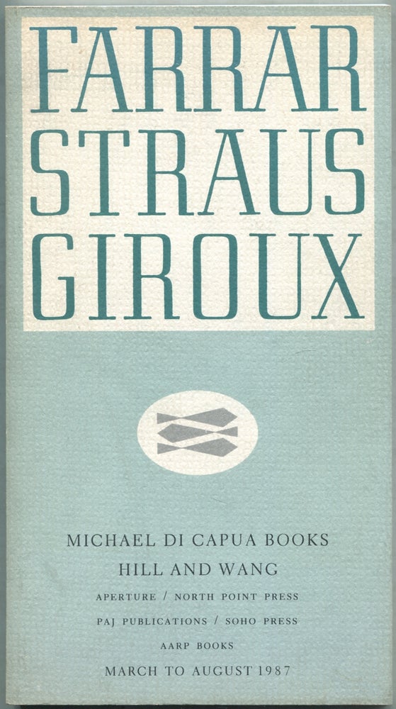 Item #425366 Farrar Straus Giroux: Michael Di Capua Books, Hill and Wang, March to August 1987.