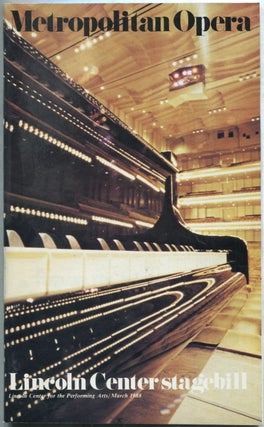 Item #425368 Metropolitan Opera Stagebill: March 1988, Vol. IV, No. 9
