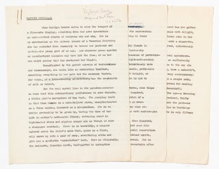 [Archive]: Correspondence and Typed Manuscript