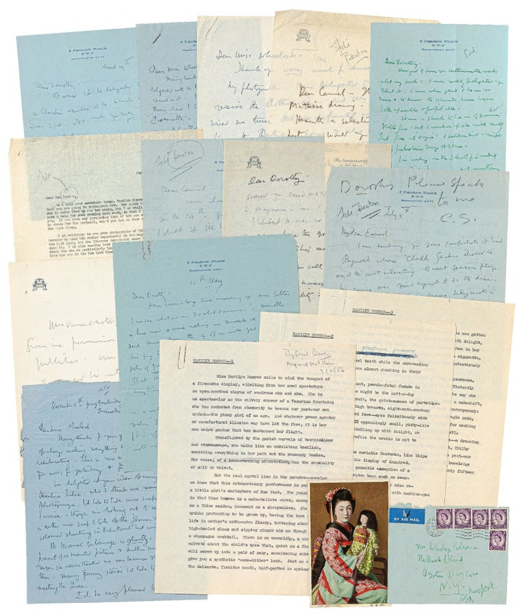 Item #425844 [Archive]: Correspondence and Typed Manuscript. Cecil BEATON, Carmel Snow, Dorothy Wheelock.