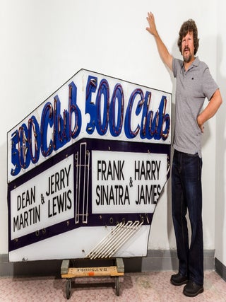 500 Club Neon Marquee Sign: Dean Martin and Jerry Lewis / Frank Sinatra and Harry James