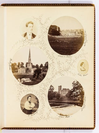 [Photo Album]: Woman's Illuminated Photo Album with Original Watercolor Paintings